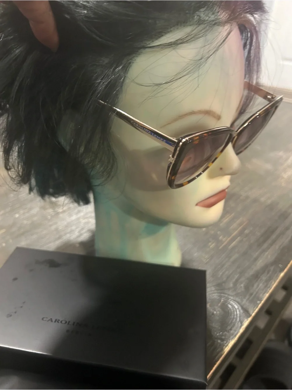 Carolina Lemke Women’s Tortoiseshell Cat-Eye Sunglasses - Brown Gradient NWT